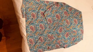 Kimono estampado paisley multicolor