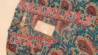 Kimono estampado paisley multicolor
