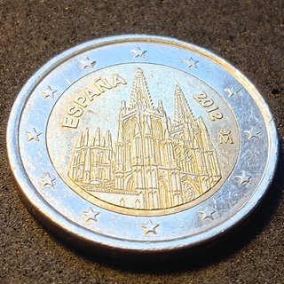 2 Euros España 2012 Burgos Conmemorativa
