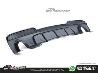 DIFUSOR TRASERO BMW SERIE 5 F10 / F11 2010-2017 NEGRO BRILLO