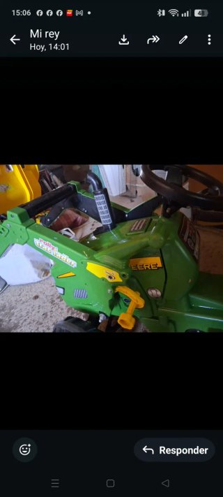 Tractor John Deere Infantil con Pala