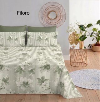 Set Lenzuola 2 Posti Cotone Floreale