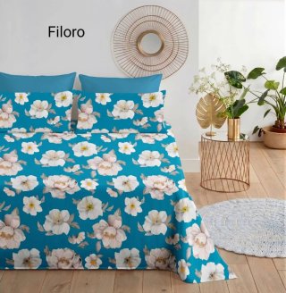 Set Lenzuola 2 Posti Cotone Floreale