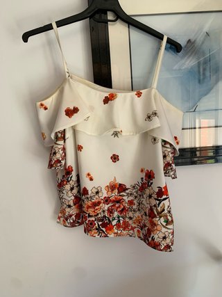 Blusa verano floral hombros descubiertos