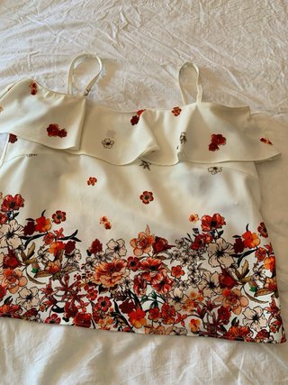Blusa verano floral hombros descubiertos