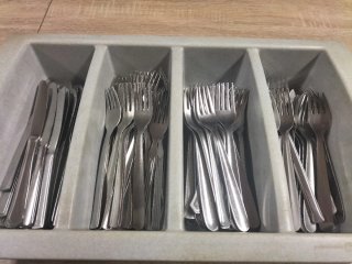 Cubiertos Hostelería Metal Plateado