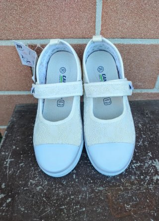 Ballerine bianche canguro n. 30