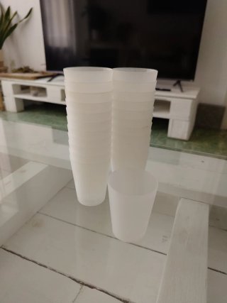 Lote Copas ,Vasos, Tazas, platos,Transparente ,bla