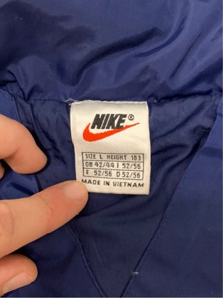 Abrigo Puffer Nike Vintage Azul