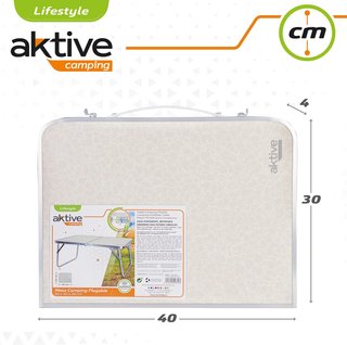 AKTIVE Mesa playa plegable camping 60x40x25
