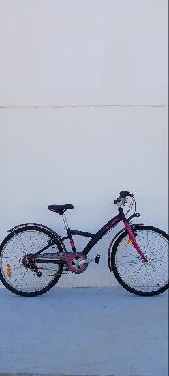 BICICLETA NIÑOS 24" POPLY 500 NEGRO