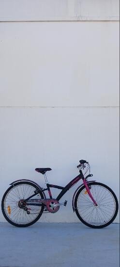 BICICLETA NIÑOS 24" POPLY 500 NEGRO
