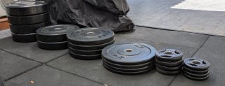 Set 215kg Discos Olímpicos Bumper
