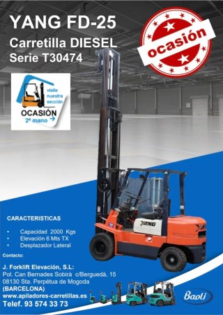 Carretilla Elevadora Diésel YANG FD-25