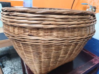 Cesta Zara Home de mimbre