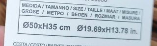 Cesta Zara Home de mimbre
