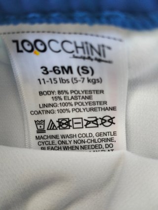 Costume neonato 3/6 mesi zoocchini