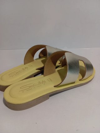 Sandali ciabatte donna nuove in vera pelle