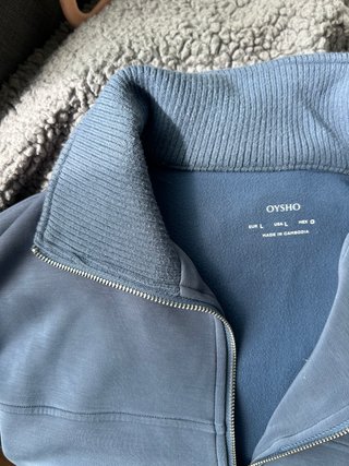 Oysho Sudadera Media Cremallera Talla L
