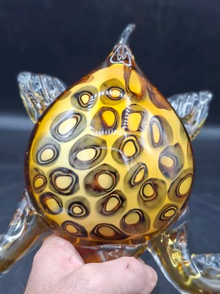Figura Tortuga Cristal Murano Firmada