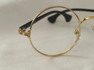 2 Gafas Mujer Moda Sin Cristal Negro/Dorado
