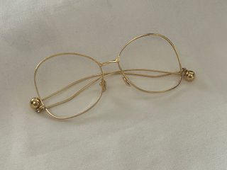 2 Gafas Mujer Moda Sin Cristal Negro/Dorado