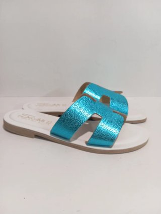 Sandali ciabatte donna nuove in vera pelle