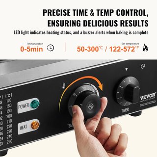 VEVOR máquina eléctrica para donuts 1550W