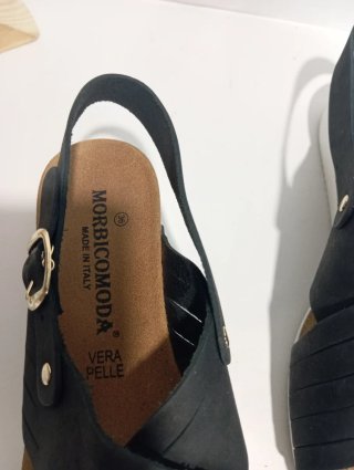 Sandali donna nuovi totalmente in vera pelle