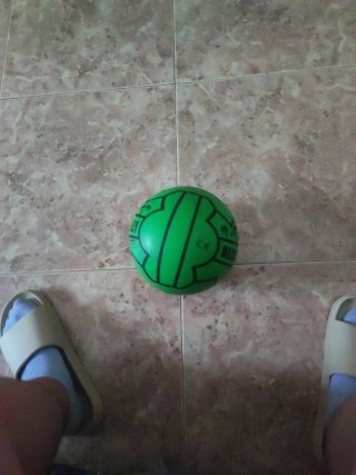 Pelota de voleibol de playa verde