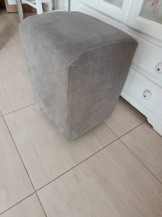 Puffs  de sofá gris