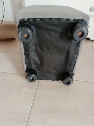 Puffs  de sofá gris