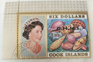 4 Sellos Cook Islands Oficiales Valor Alto
