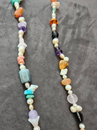 Collana pietre dure naturali multicolor