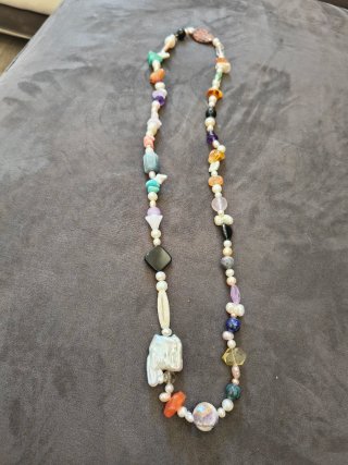 Collana pietre dure naturali multicolor