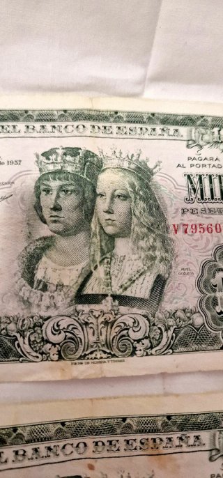 4 Billetes 1000 Pesetas Reyes Católicos 1957