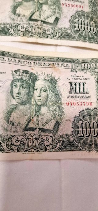4 Billetes 1000 Pesetas Reyes Católicos 1957