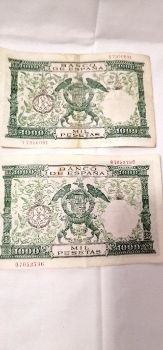 4 Billetes 1000 Pesetas Reyes Católicos 1957