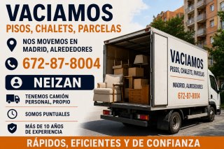 ⭐ Vaciados pisos chalet locales