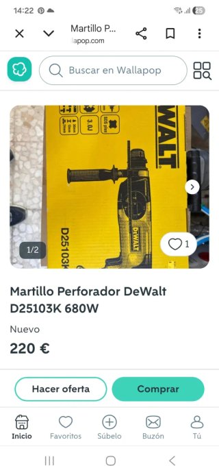 Taladro percutor DeWalt