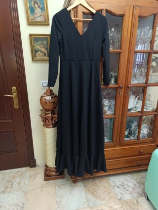 Traje Flamenca Negro Talla M/ L Nuevo con etiqueta