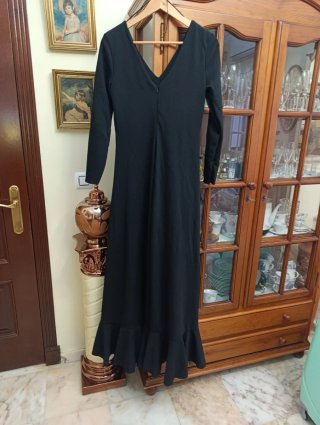 Traje Flamenca Negro Talla M/ L Nuevo con etiqueta