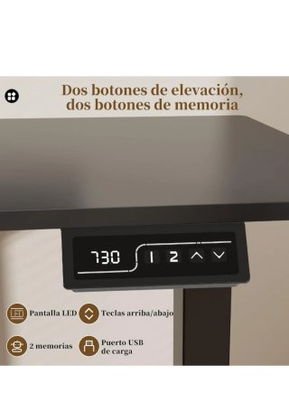 TRIUMPHKEY Marco Escritorio Ajustable Negro
