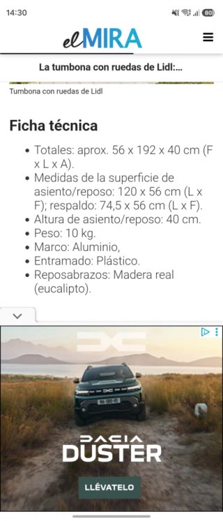 Tumbona plegable jardín metal mimbre madera