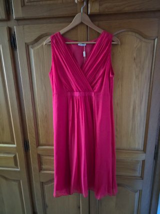Vestido Seda Rojo Amitie Rojo Talla M