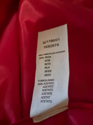 Vestido Seda Rojo Amitie Rojo Talla M