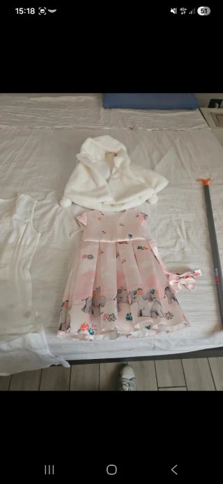 Vestitino bambina con coprispalle