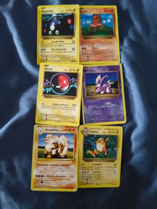 Lote Cartas Pokémon Antiguas Varias