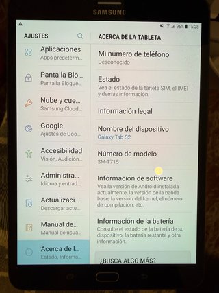 Samsung Galaxy Tab S2 Negra