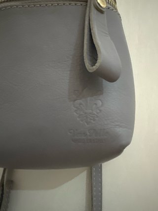 Zainetto vera pelle Made in Italy grigio